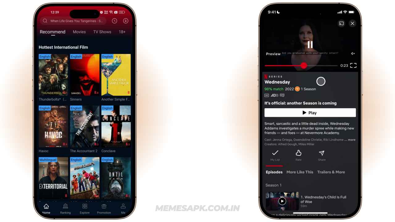 Memes APK Vs Netflix