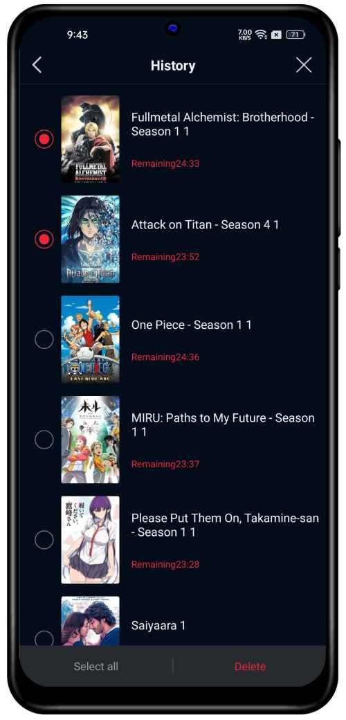 Manage Your Watch History